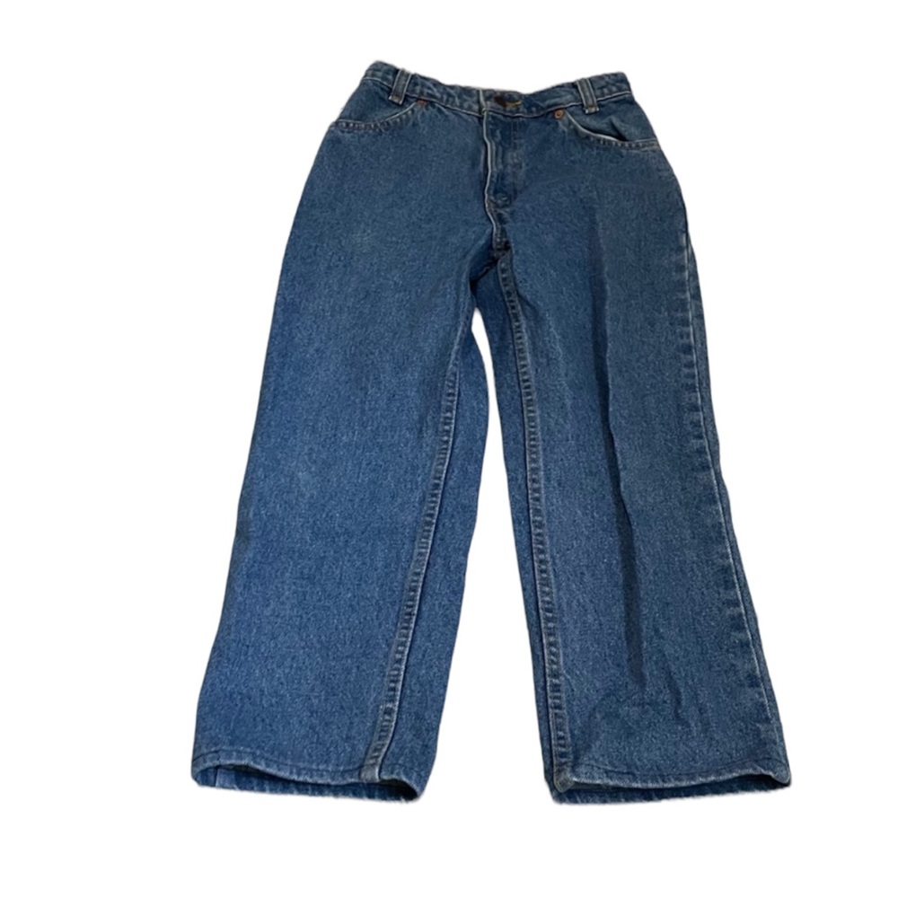 Levi’s vintage 12 orange tab jeans denim straight leg high waist blue small 4 - Picture 1 of 8